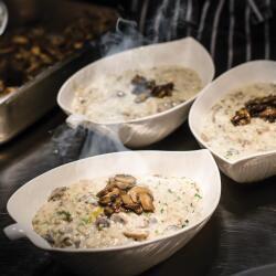 Pandora Catering Servises Mushroom Risotto With Truffle Oil