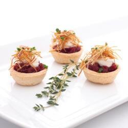 Catering Servises Beetroot Tartlet Finger Food